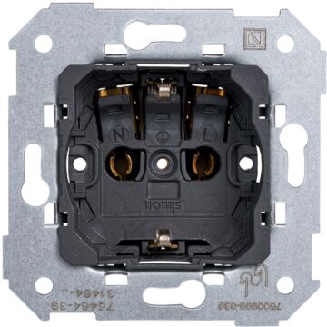 Base de enchufe schuko 16 a 250v~ con sistema de embornamiento rápido simon 75