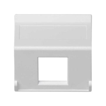 Placa v&d inclinada sg para 1rj45 blanco