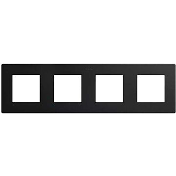 Marco para 4 elementos negro mate simon 270