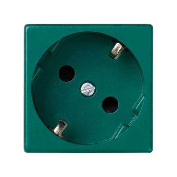 Base enchufe schuko emb.rápido verde