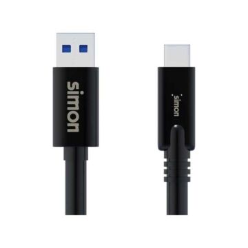 Cable usb 3.1 a - usb c negro 1m