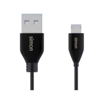 Cable usb 2.0 a - micro negro 1m
