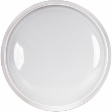 Aplique anzio led en color blanco, de 20w potencia, 4000k y un flujo de 1728lm. para una iluminación de bajo consumo en espacios exteriores, como jard