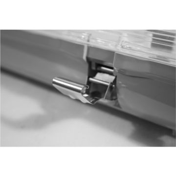 Juego de 10 clips metálicos inox, para la fácil apertura de la luminaria berlin eco tubo led ip65 de 58w.