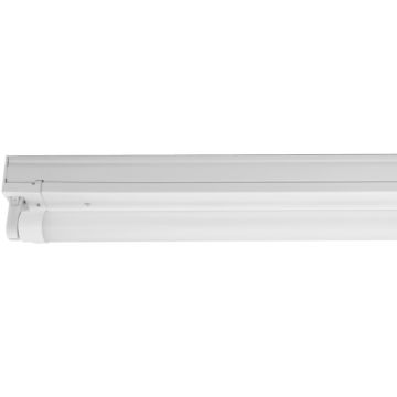 Regleta argos led de color blanco, portalámparas g13 para lámpara ectube led 1200mm para alumbrado de interiores.