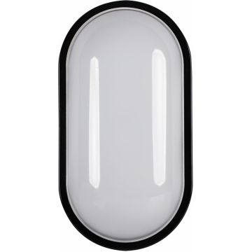 Aplique lucca led, en color negro, de 18w de potencia, 4000k y un flujo de 1253lm. para una iluminación de bajo consumo en espacios exteriores como ja