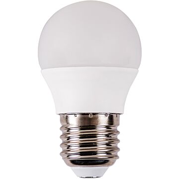 Lámpara led essense ball basic, de forma esférica, de 5w de potencia a 230v ac, con un flujo de 511lm y 5000k. casquillo es e27. de muy bajo consumo, 