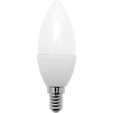 Lámpara led essense flame basic con forma de vela, de 5w de potencia a 230v ac, con un flujo de 489lm y 3000k. casquillo e14. aporta un ahorro en el c