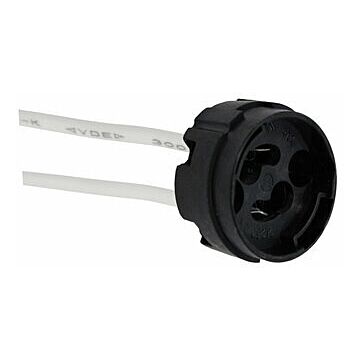 Portalámparas halógeno para lámparas con casquillo gu10. incluye un cable de silicona.