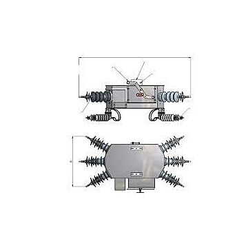 Interruptor seccionador inext-aa 36kv 400a accionamiento manual
