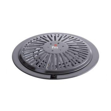 Brasero 900w calor negro 2 resistencias