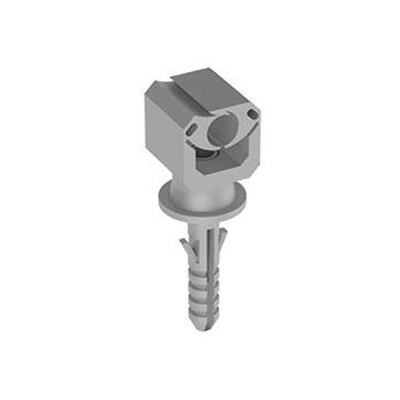 Soporte para conductor con tirafondo nylon d.8mm