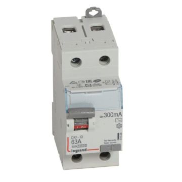 Interruptor diferencial dx³ - 2p- 230v~-63a - tipo ac - 300ma - 2 módulos