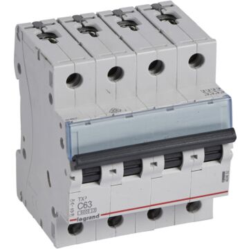 Mcb tx³ 6000a 4 polos 63a curva c