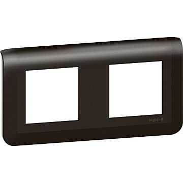 Placa mosaic - 2x2 módulos - horizontal - negro mate