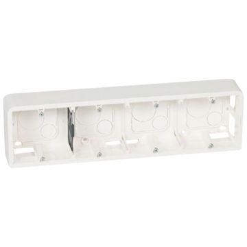 Caja de superficie mosaic - 10 o 4x2 módulos - profundidad 40mm - horizontal - para soporte ref. 080254
