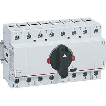 Inversor de redes dsx tse din - 63a - 4p - mando directo frontal - maneta negra