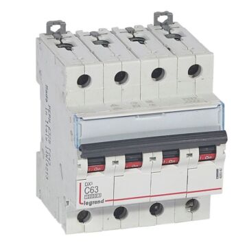 Magnetotérmico dx³ 10000/16ka - 4p - 400 v~ - 63a - curva c