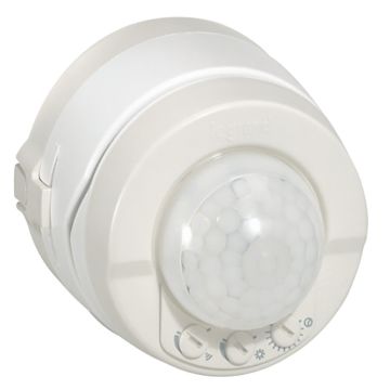 Detector pir 360° - alcance 8/12m - instalación techo/pared superficie blanco
