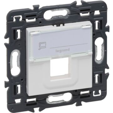 Adaptador valena next para rj 45 - para 1 conector keystone - blanco