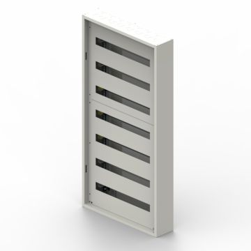 Caja distribución metálica xl³ s 160 - totalmente modular - 7 filas de 24mod
