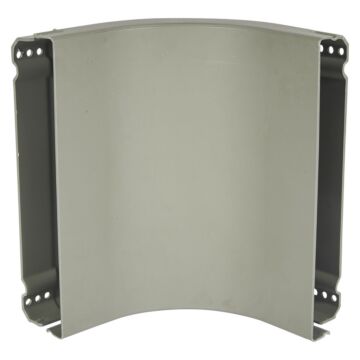 Ángulo cóncavo con tapa omega - 400x75 - gris