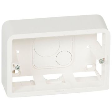 Caja de superficie mosaic - 3 módulos - profundidad 40mm - para soporte ref. 080259
