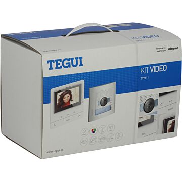 Kit vídeo 1 vivienda 2 hilos, placa sfera new y monitor manos libres classe 100 básico