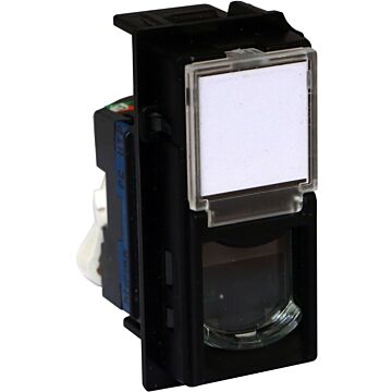 Base rj45 living now - cat. 6 - utp - dark - 1 módulo
