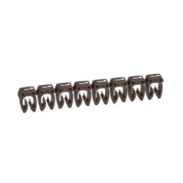 Etiqueta cab 3 para cableado de 4 a 6mm² - cifra 1 - marrón