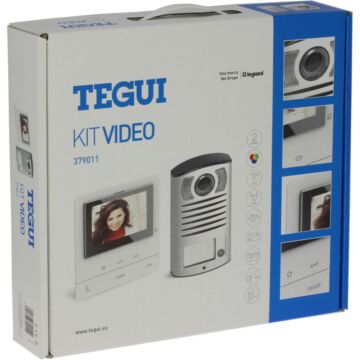 Kit vídeo 1 vivienda 2 hilos, placa línea 2000 y monitor manos libres classe 100 básico