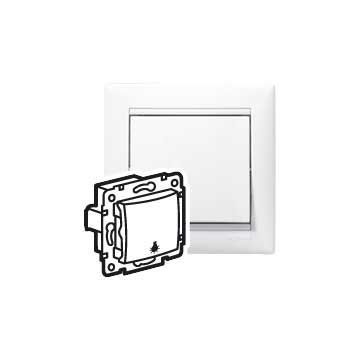 Pulsador valena - con símbolo de lámpara - 10a - 230 v~ - blanco
