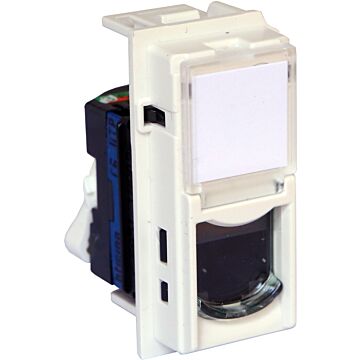Base rj45 living now - cat. 6 - utp - blanco - 1 módulo