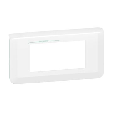 Placa mosaic - 4 módulos - horizontal - blanco antibacteriano