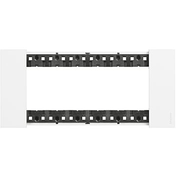 Placa embellecedora living now de color blanco - 6mod