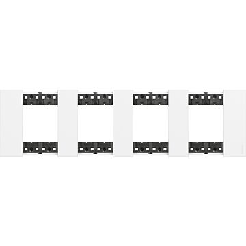 Placa embellecedora living now de color blanco - 2x4mod