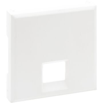 Frontal niloé step - bases telefónicas e informáticas rj 45 - blanco mate