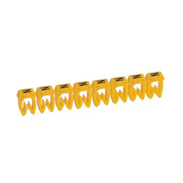 Etiqueta cab 3 para cableado de 1,5 a 2,5mm² - letra mayúscula n