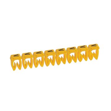 Etiqueta cab 3 para cableado de 0,5 a 1,5mm² - letra mayúscula v