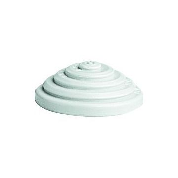 Cono de repuesto recortable para cajas plexo con entrada para tubos de máx ø20mm para cables ø de 4 a 20mm con escalón. color gris