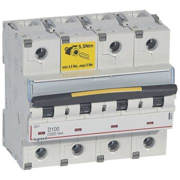 Magnetotérmico dx³ 10000/16ka - 4p - 400 v~ - 100a - curva d
