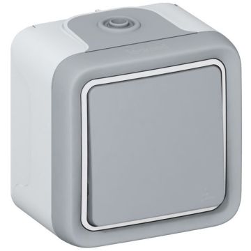 Cruzamiento plexo ip 55 - 10ax - 250v~ - instalación en superficie - gris
