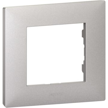 Placa embellecedora niloé step de 1 elemento de color aluminio