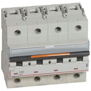 Magnetotérmico dx³ 25ka - 4p- 400v~ - 50a - curva c