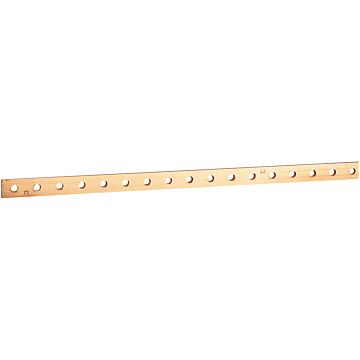 Barra cobre plana rígida - 15x4mm - 200a admitidos - longitud 990mm