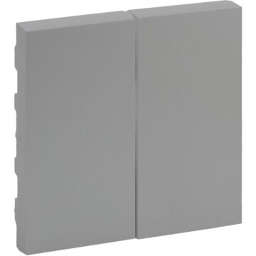 Tecla niloé step - doble - interruptor y conmutador - aluminio