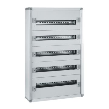 Caja distribución metálica xl³ 160 - totalmente modular - 5 filas de 24mod