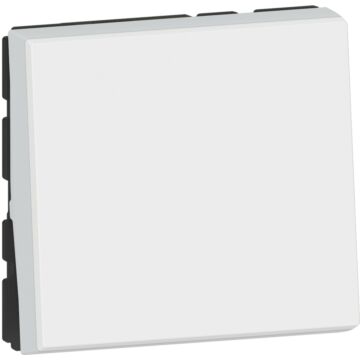 Conmutador mosaic easyled - 2 módulos, 2 vías. 10ax - blanco