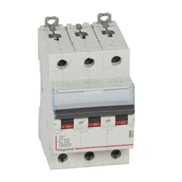 Magnetotérmico dx³ 6000/10 ka - 3p - 400 v~ - 10a - curva c