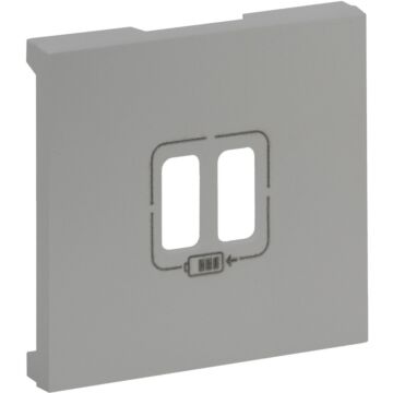 Frontal niloé step - base cargador doble usb a+a - aluminio
